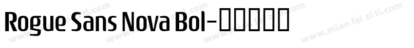 Rogue Sans Nova Bol字体转换